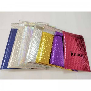 Multicolor Shiny Metallic Bubble Envelope specialstorlek